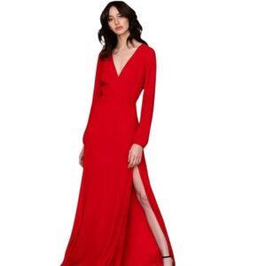 YUMI KIM Love Affair Maxi Red Shear Dress NWT